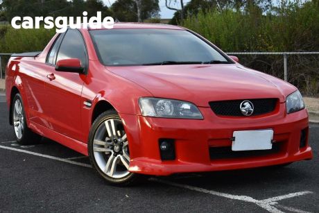 Red 2008 Holden Commodore Utility SV6