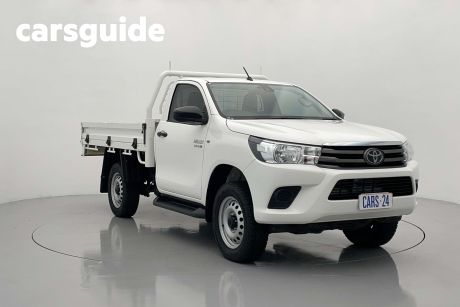 White 2020 Toyota Hilux Cab Chassis SR (4X4)