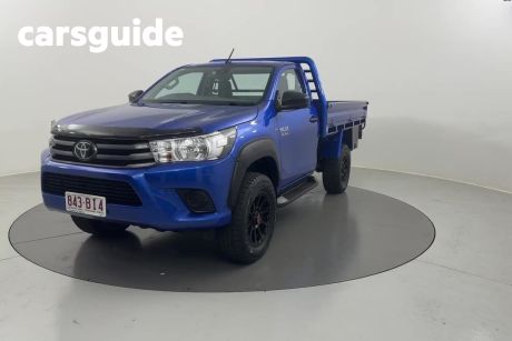 Blue 2021 Toyota Hilux Cab Chassis SR (4X4)