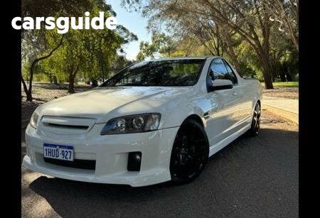 White 2009 Holden Commodore Utility SS