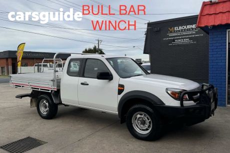 White 2010 Ford Ranger Super Cab Chassis XL (4X4)