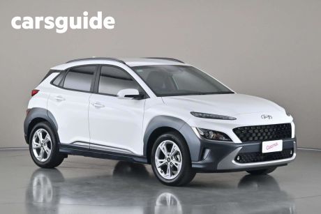 White 2022 Hyundai Kona Wagon Elite (fwd)