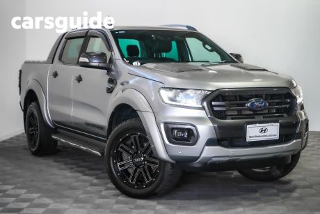 Silver 2019 Ford Ranger Double Cab Pick Up Wildtrak 2.0 (4X4)