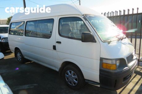 White 2002 Toyota HiAce Commercial Commuter