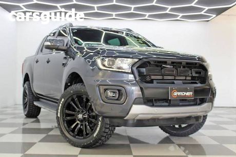 Grey 2020 Ford Ranger Double Cab Pick Up Wildtrak 2.0 (4X4)