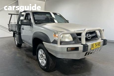 Silver 2011 Mazda BT-50 Cab Chassis Boss B3000 DX (4X4)