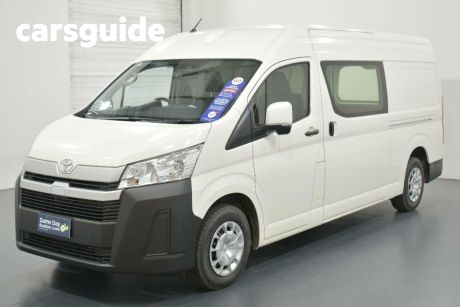 White 2024 Toyota HiAce Commercial High Roof Super LWB