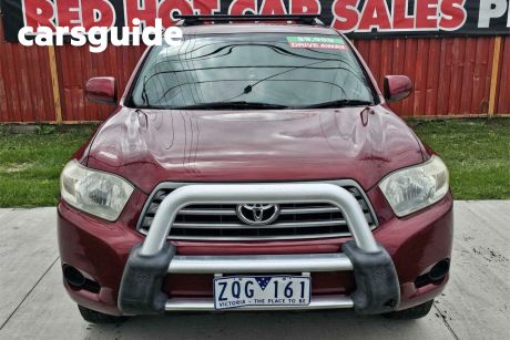 Red 2009 Toyota Kluger Wagon KX-R (4X4) 7 Seat