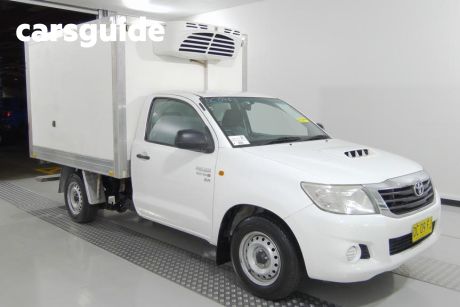 White 2013 Toyota Hilux Cab Chassis SR