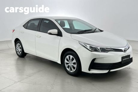 White 2019 Toyota Corolla Sedan Ascent