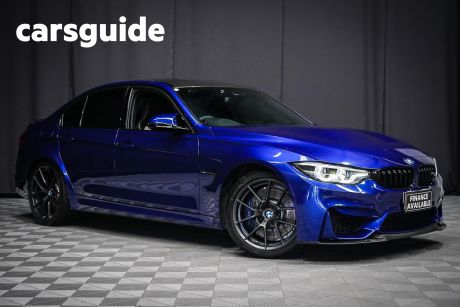 Blue 2018 BMW M3 Sedan