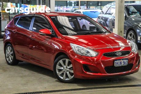 Red 2019 Hyundai Accent Hatchback Sport