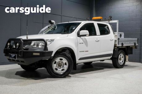 White 2014 Holden Colorado Crew Cab Chassis LS (4X4)