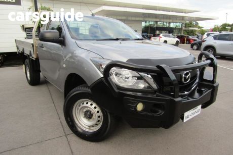 Silver 2016 Mazda BT-50 Cab Chassis XT (4X4)