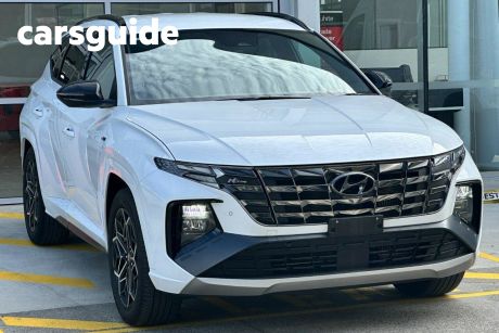 White 2022 Hyundai Tucson Wagon Elite N Line (awd)
