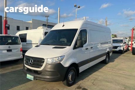 White 2020 Mercedes-Benz Sprinter Commercial 519CDI High Roof LWB 7G-Tronic + RWD