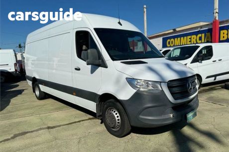 White 2020 Mercedes-Benz Sprinter Commercial 419CDI High Roof LWB 7G-Tronic + RWD