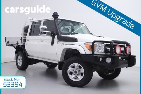 White 2020 Toyota Landcruiser 70 Series Double Cab Chassis GXL