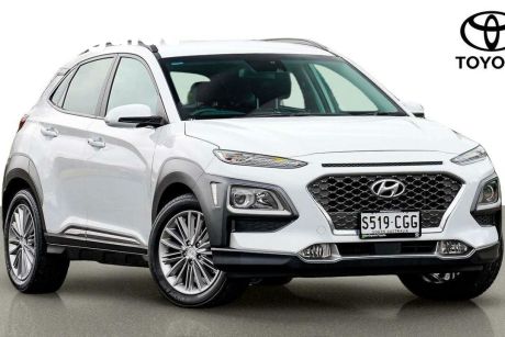 White 2020 Hyundai Kona Wagon Elite (fwd)