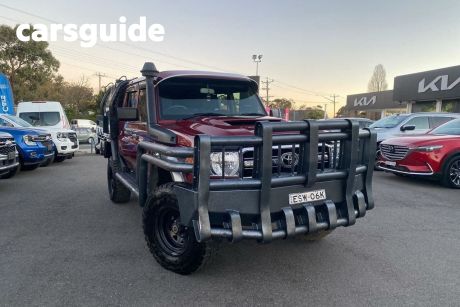 Red 2019 Toyota Landcruiser Double Cab Chassis GXL (4X4)