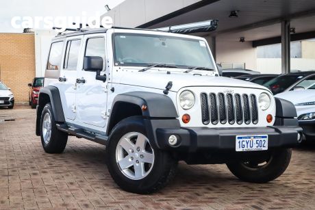 White 2014 Jeep Wrangler Softtop Unlimited Sport (4X4)
