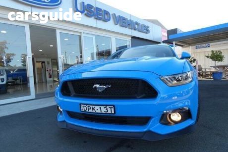 Blue 2017 Ford Mustang Coupe
