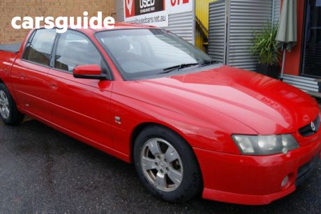 Red 2004 Holden Crewman Crew Cab Utility S