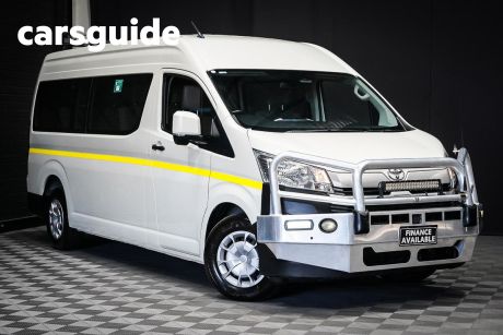 White 2019 Toyota Hiace Commercial Commuter High Roof Super LWB