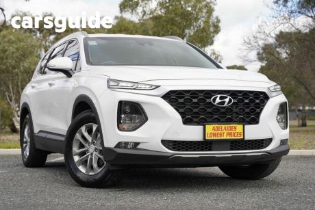 White 2019 Hyundai Santa FE Wagon Active Crdi (awd)
