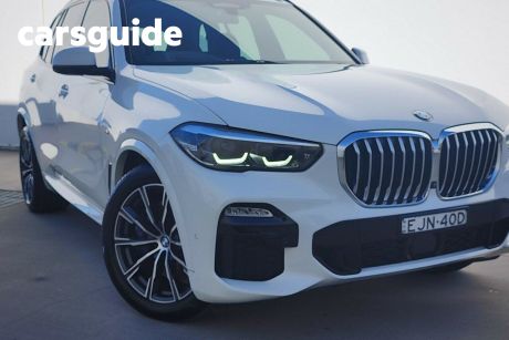 White 2018 BMW X5 Wagon Xdrive 30D Xline (5 Seat)