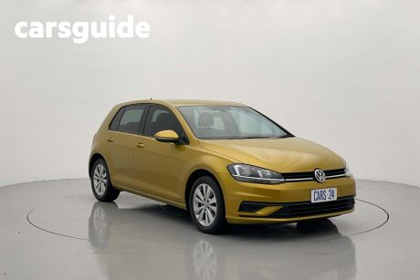 Yellow 2017 Volkswagen Golf Hatchback 110 TSI Trendline