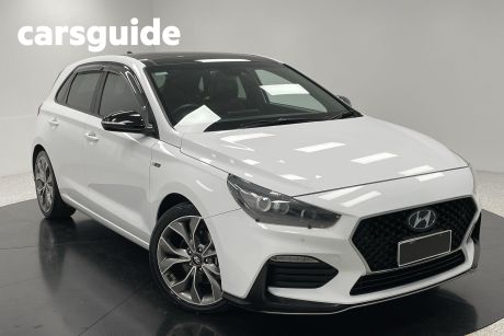 White 2018 Hyundai I30 Hatchback N Line Premium