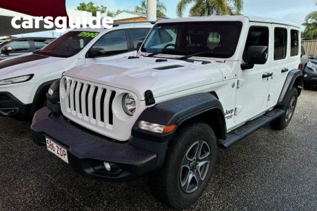 White 2019 Jeep Wrangler Unlimited Softtop Sport S (4X4)