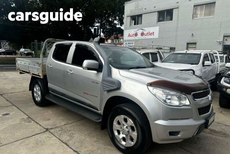 Silver 2014 Holden Colorado Space Cab Chassis LX (4X4)