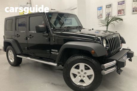 Black 2008 Jeep Wrangler Softtop Unlimited Sport (4X4)