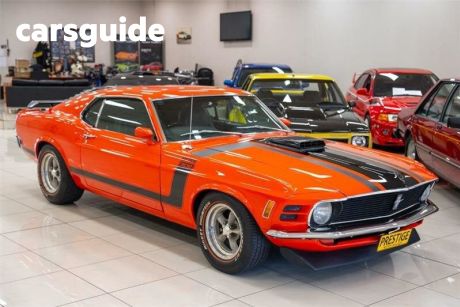 Orange 1969 Ford Mustang Coupe BOSS 302