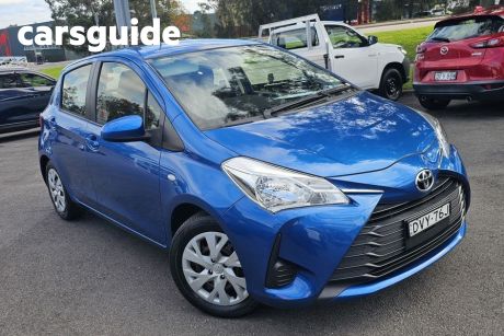 Blue 2017 Toyota Yaris Hatchback Ascent