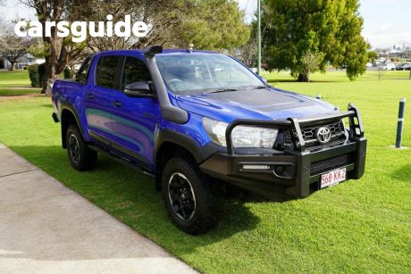 Blue 2019 Toyota Hilux Double Cab Pick Up Rugged (4X4)