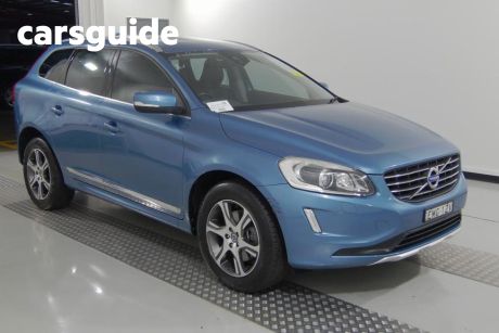 Blue 2014 Volvo XC60 Wagon D5 Luxury