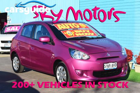 Pink 2013 Mitsubishi Mirage Hatchback ES