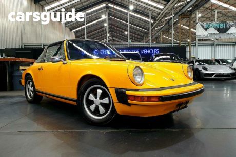 Yellow 1975 Porsche 911 Coupe S 2.7