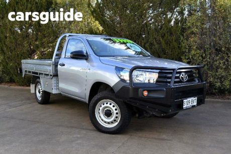 Silver 2018 Toyota Hilux Cab Chassis Workmate (4X4)