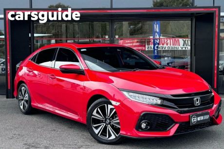 Red 2017 Honda Civic Hatch VTi-LX