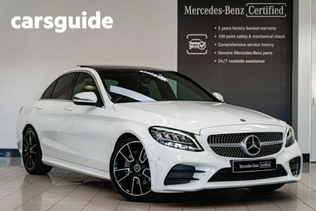 White 2020 Mercedes-Benz C200 Sedan