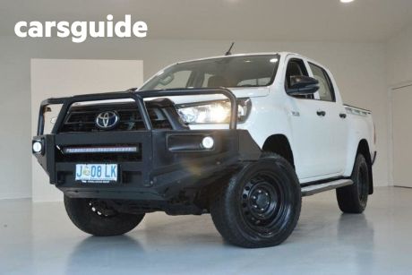 White 2021 Toyota Hilux Double Cab Pick Up Workmate (4X4)
