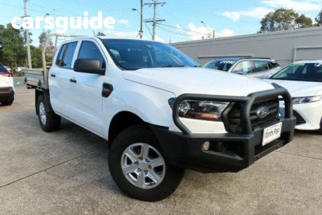White 2021 Ford Ranger Double Cab Chassis XL 2.0 (4X4)