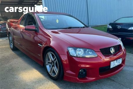 Red 2010 Holden Commodore Utility SV6