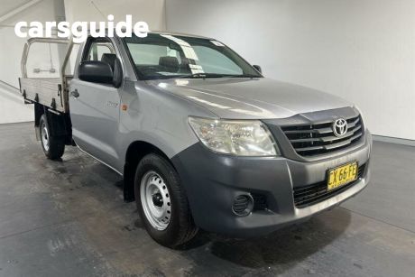 Silver 2014 Toyota Hilux Cab Chassis Workmate