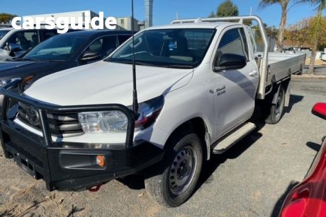 White 2022 Toyota Hilux Cab Chassis SR (4X4)