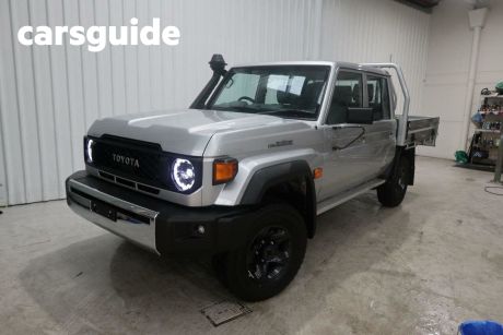 Silver 2024 Toyota Landcruiser 70 Series Double Cab Chassis LC79 GXL